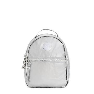 Kipling Kae Classic Metallic Ryggsekk Sølv | NO 1628IL